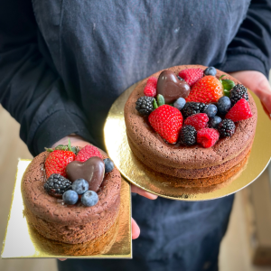 Gâteau au chocolat français sans gluten